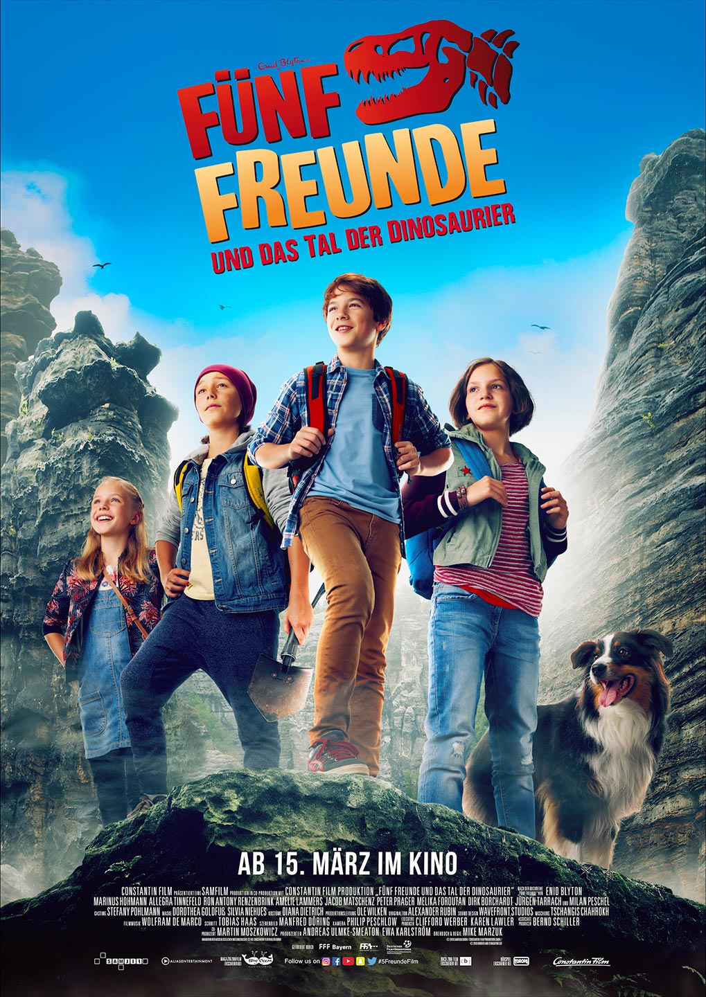 Filmplakat Fünf Freunde und das Tal der Dinosaurier